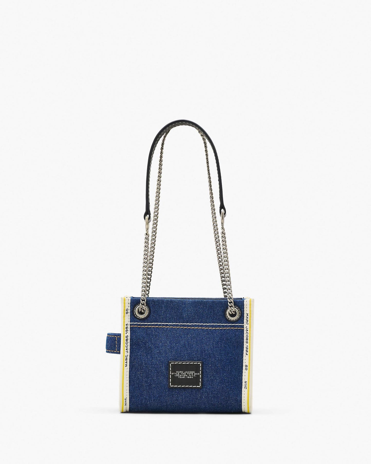 The Denim Chain Crossbody Tote Bag