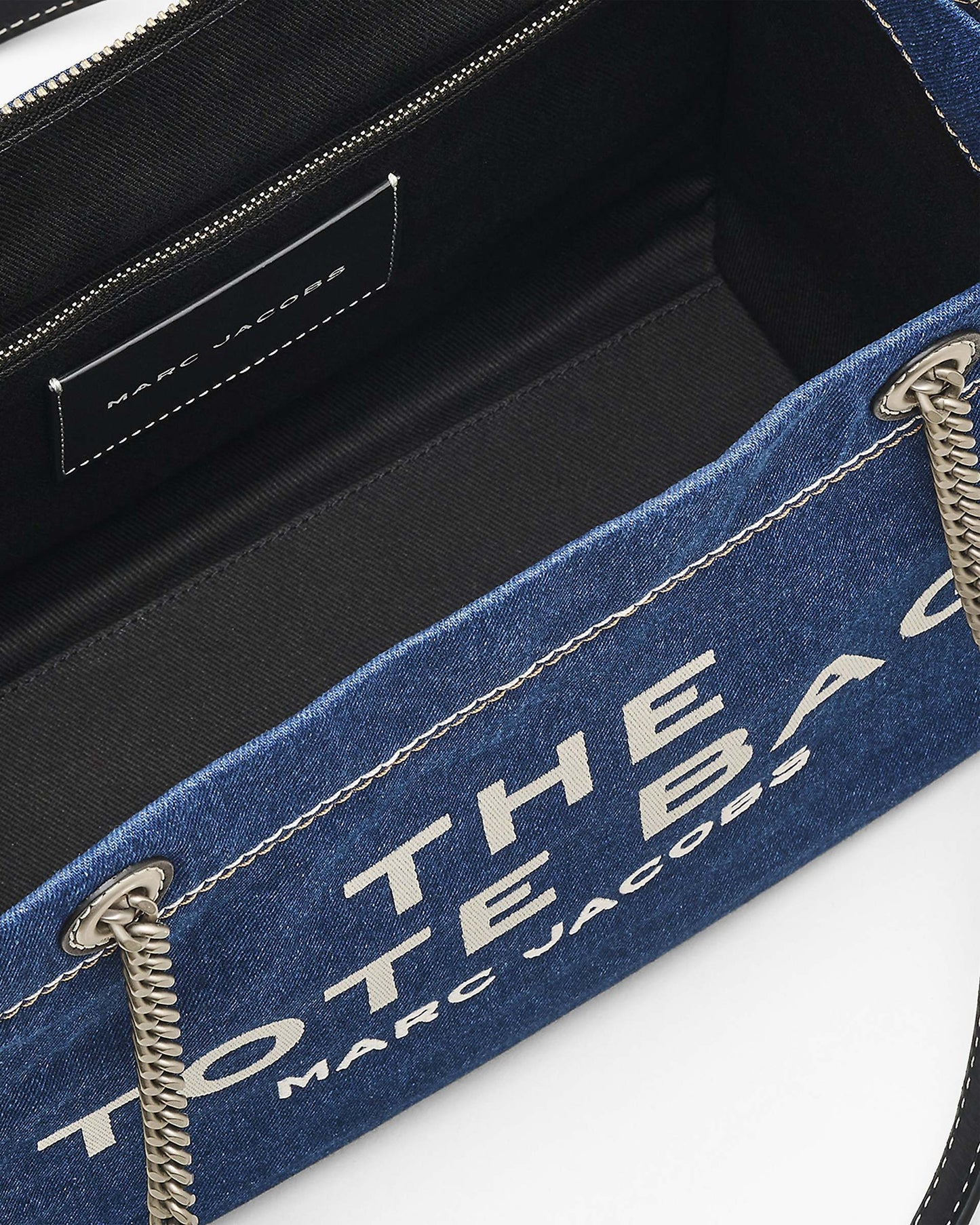 The Denim Chain Medium Tote Bag