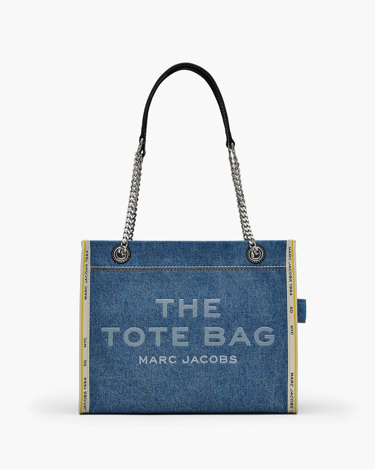 The Denim Chain Medium Tote Bag