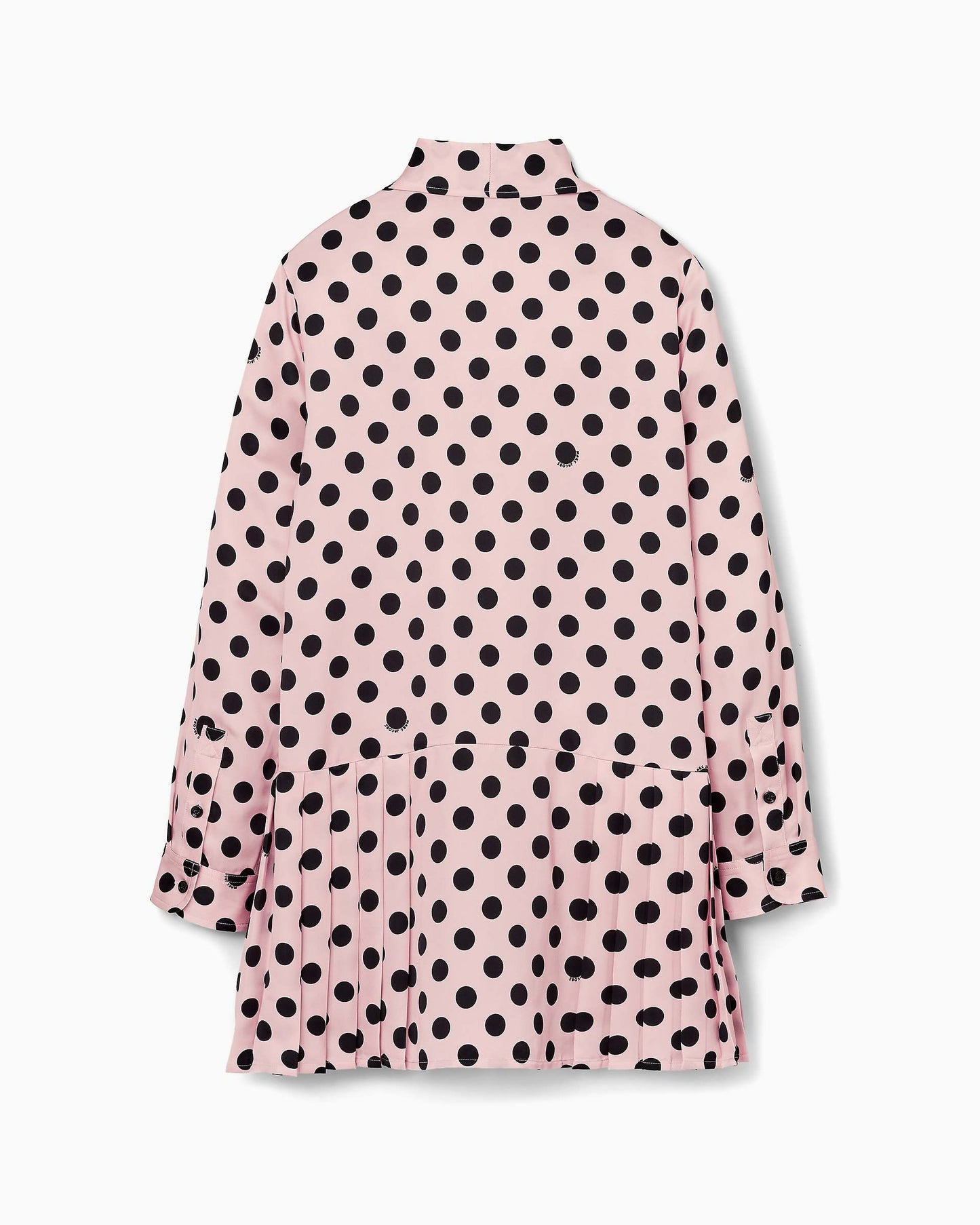 Dots Bow Pleated Dress