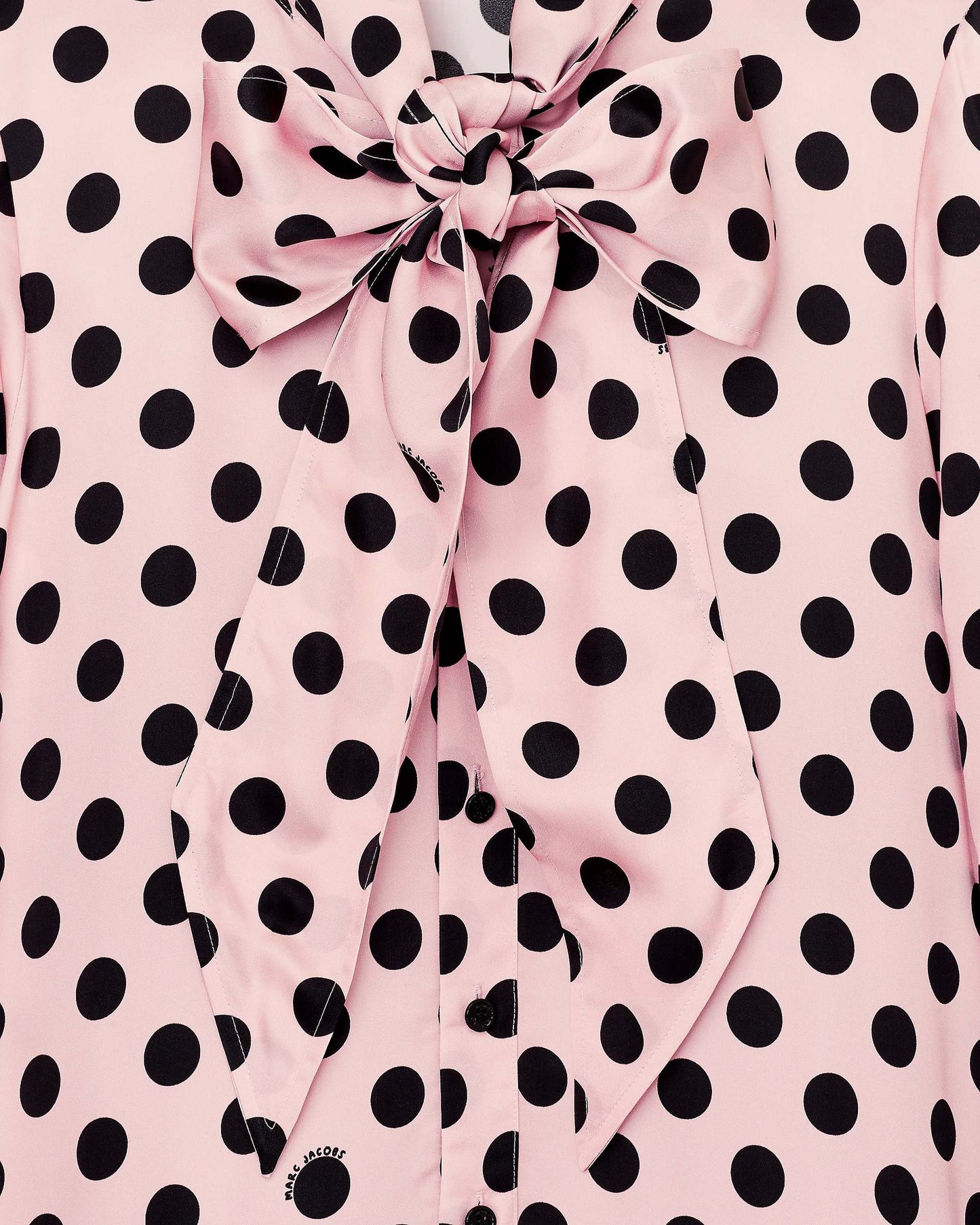 Dots Bow Pleated Dress