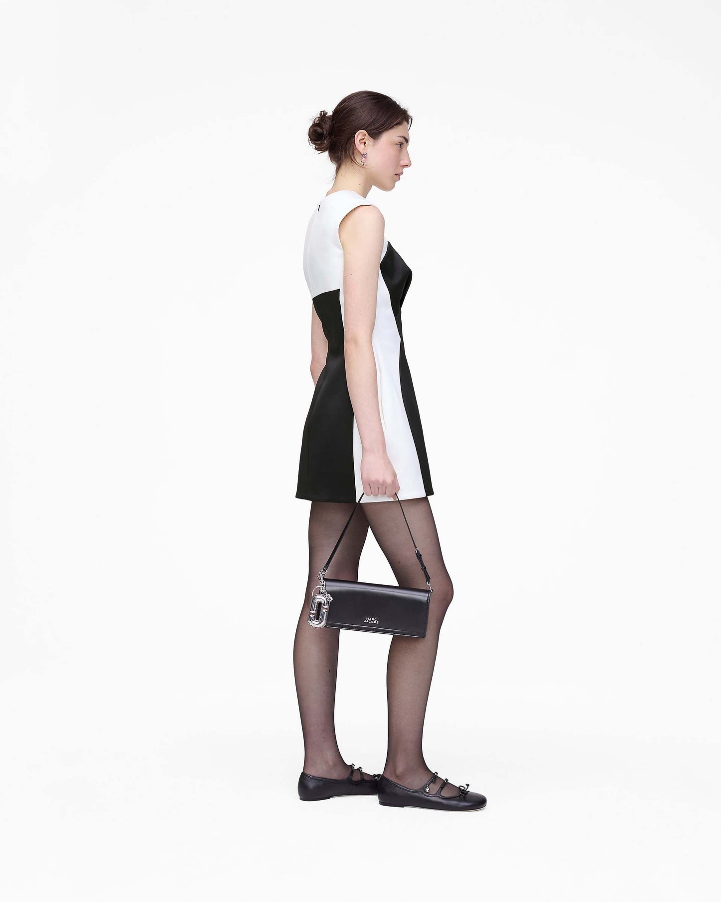Seamed Up Satin Dress