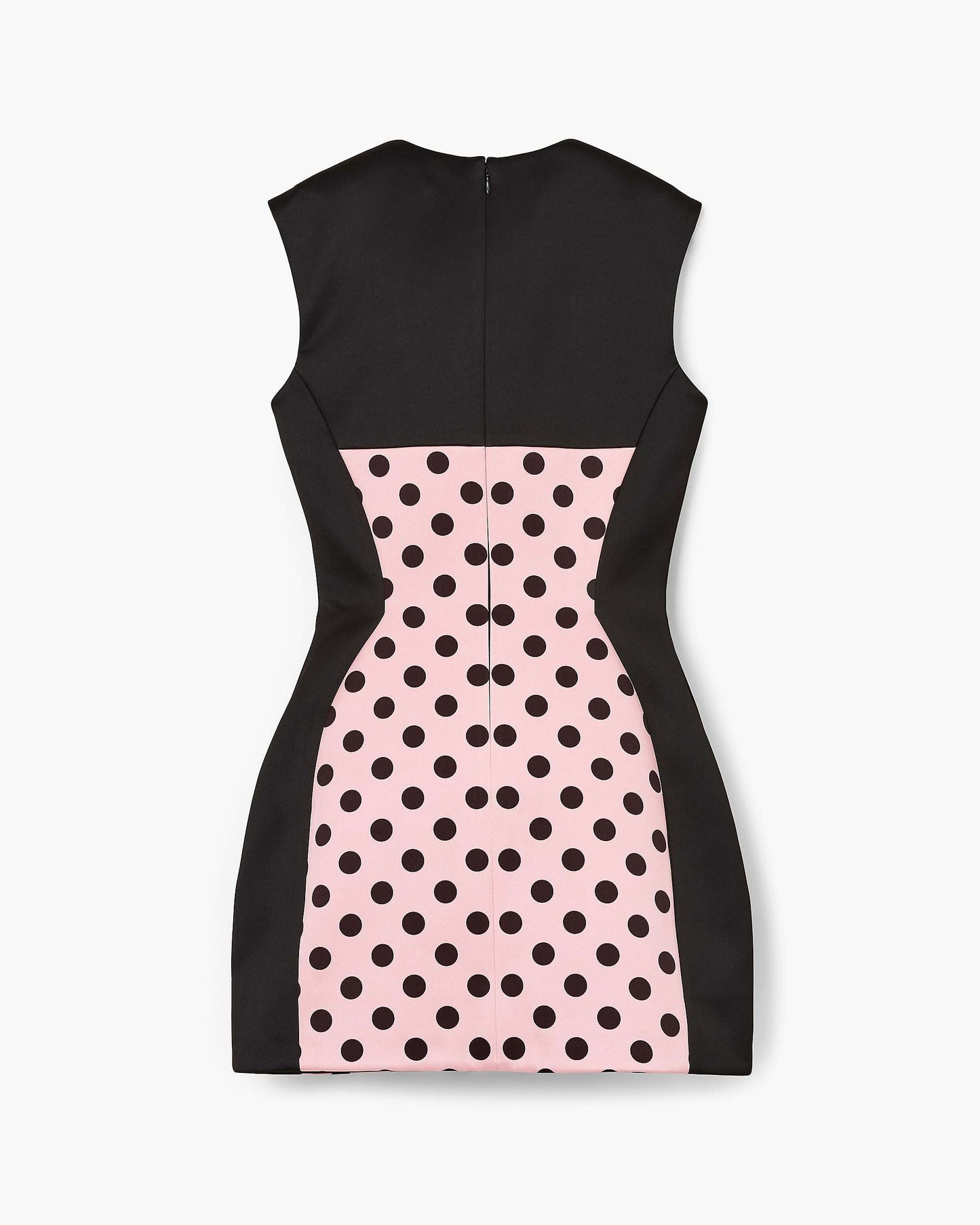 Seamed Up Dots Satin Dress