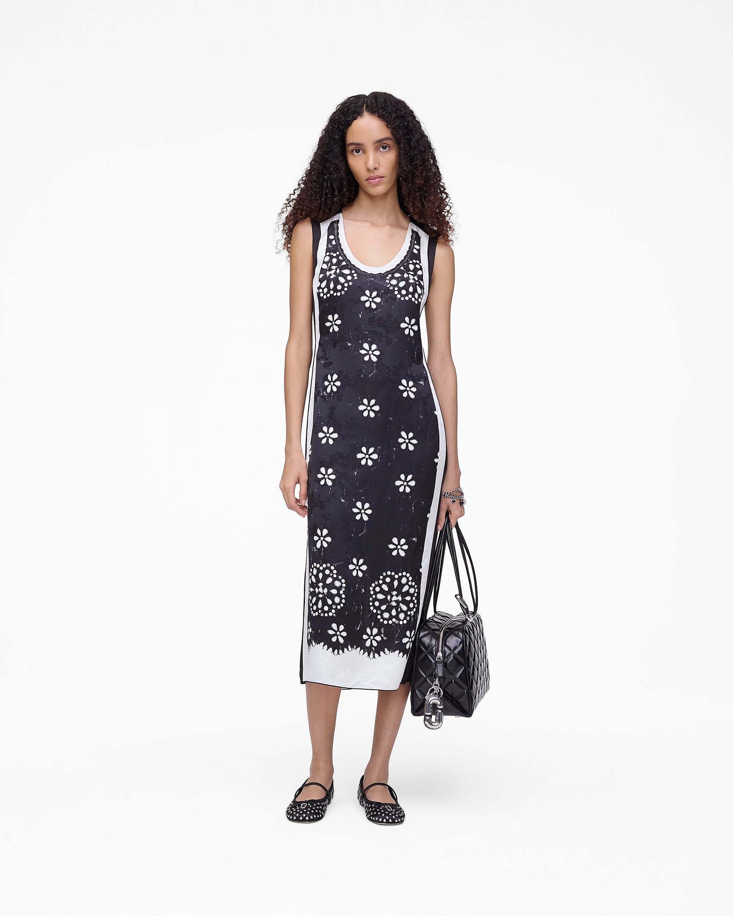Trompe L'Oeil Eyelet Dress