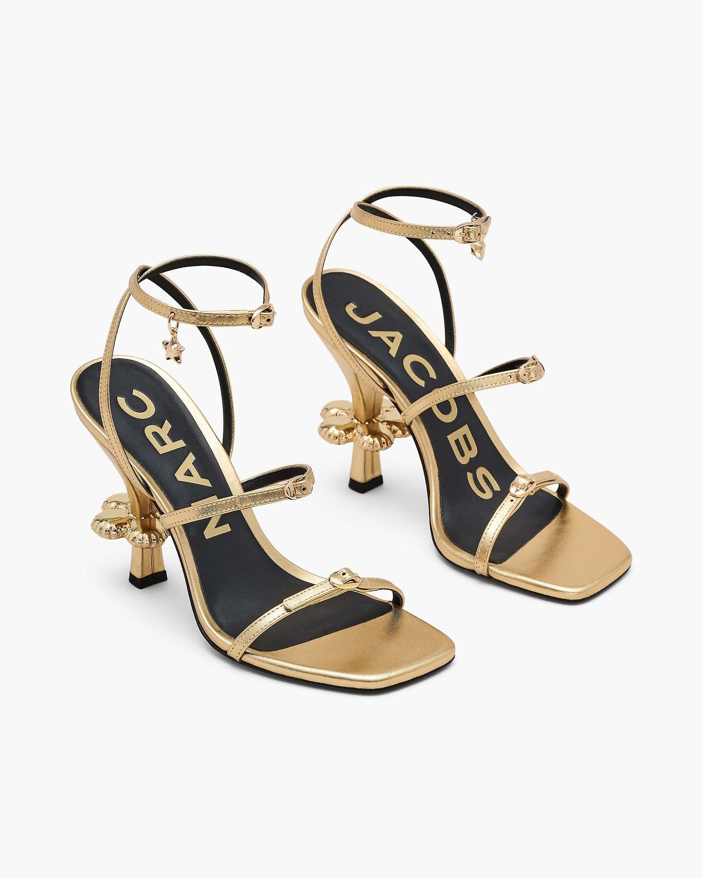 The Metallic Leather Daisy Heel