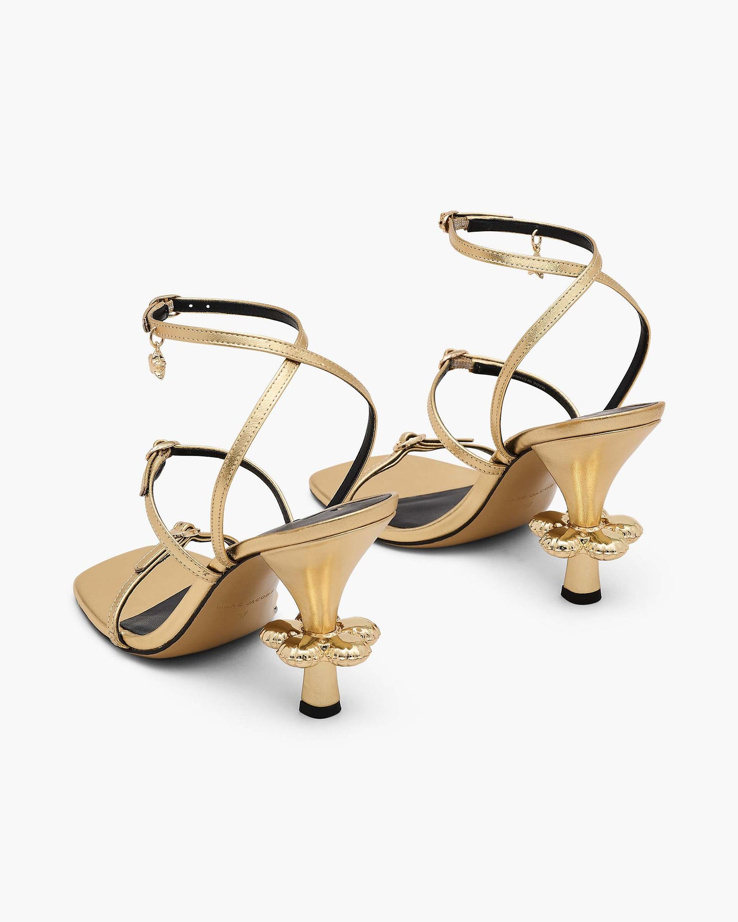 The Metallic Leather Daisy Heel