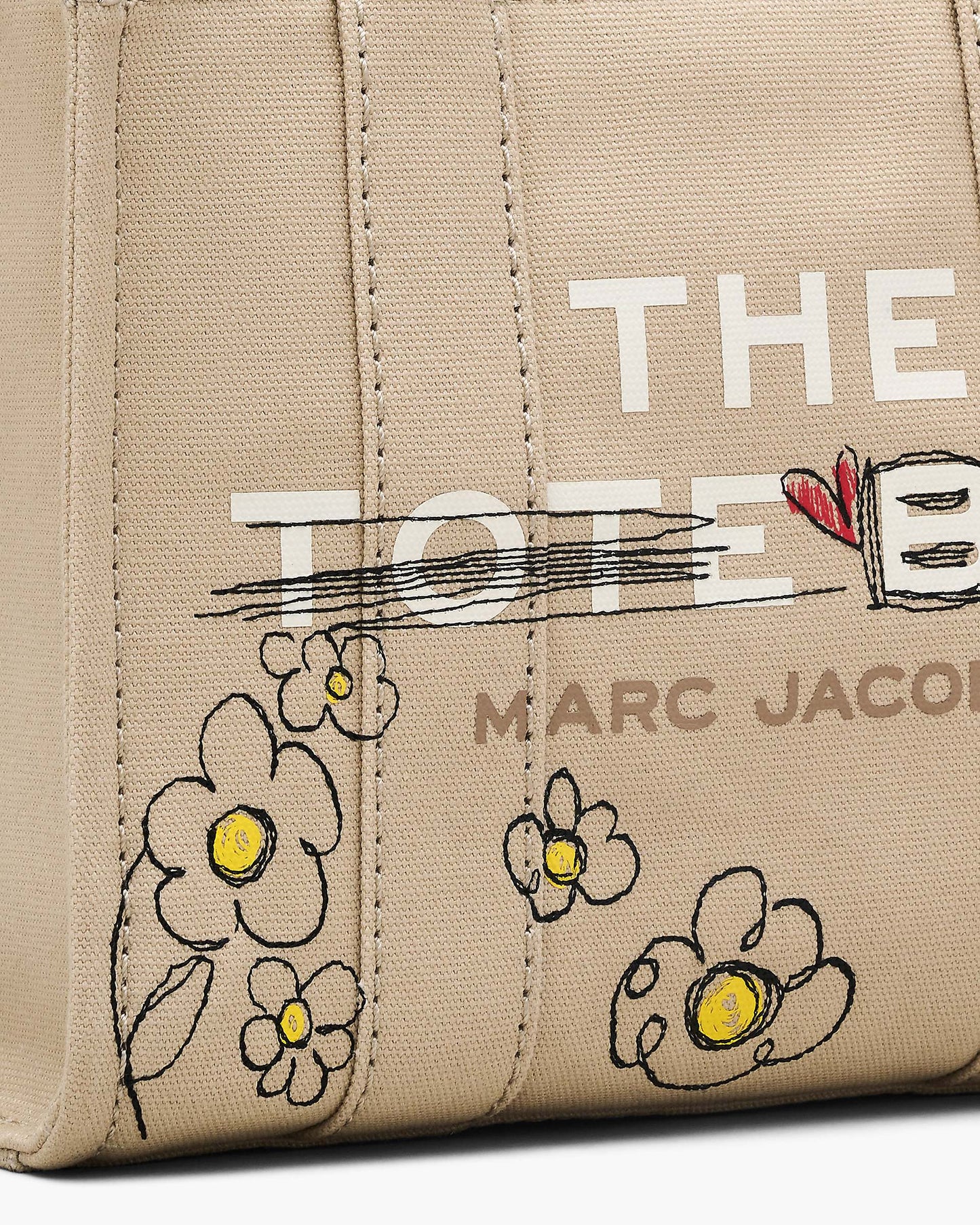 The Daisy Doodle Canvas Small Tote Bag