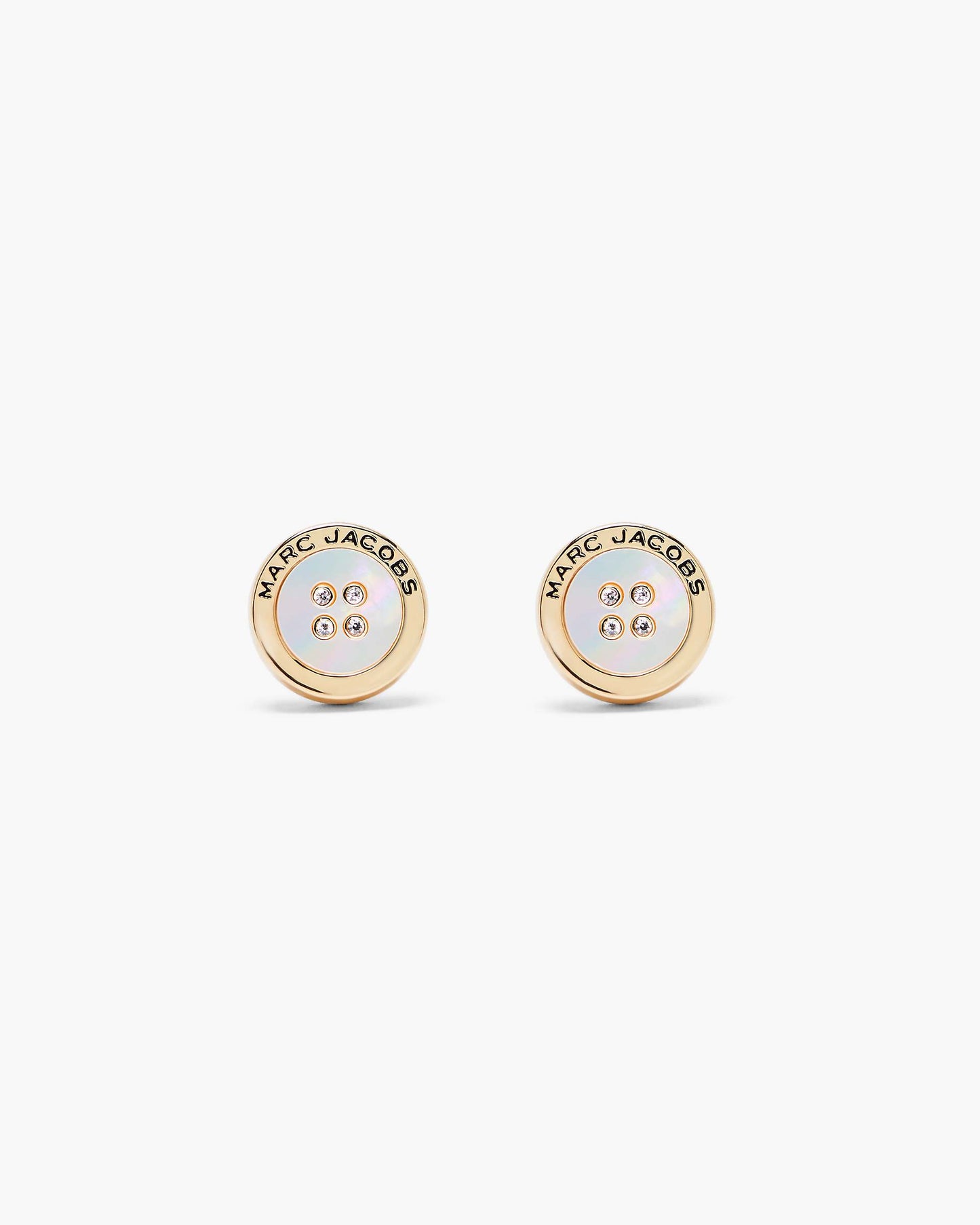 The Button Mother Of Pearl Stud Earrings