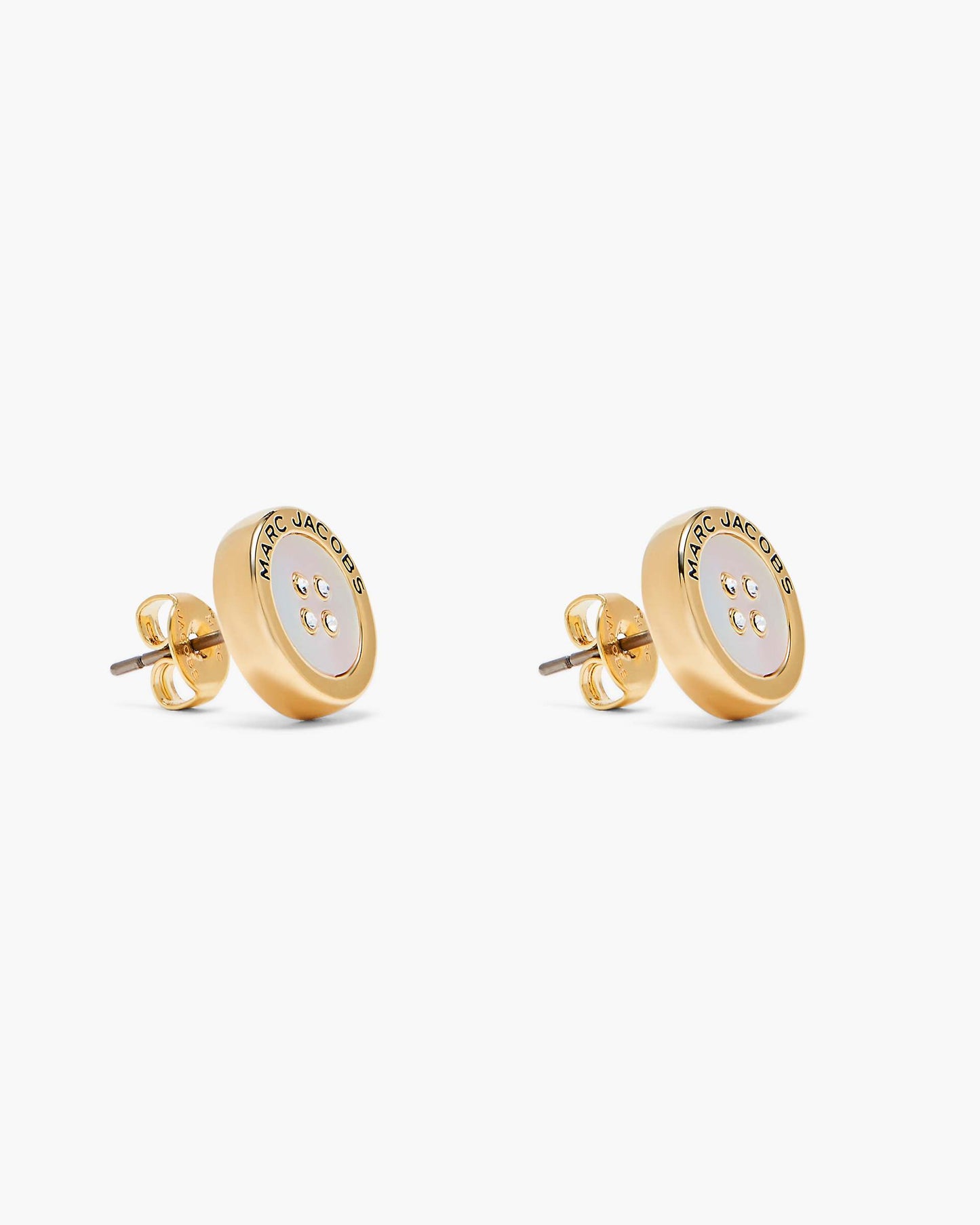 The Button Mother Of Pearl Stud Earrings