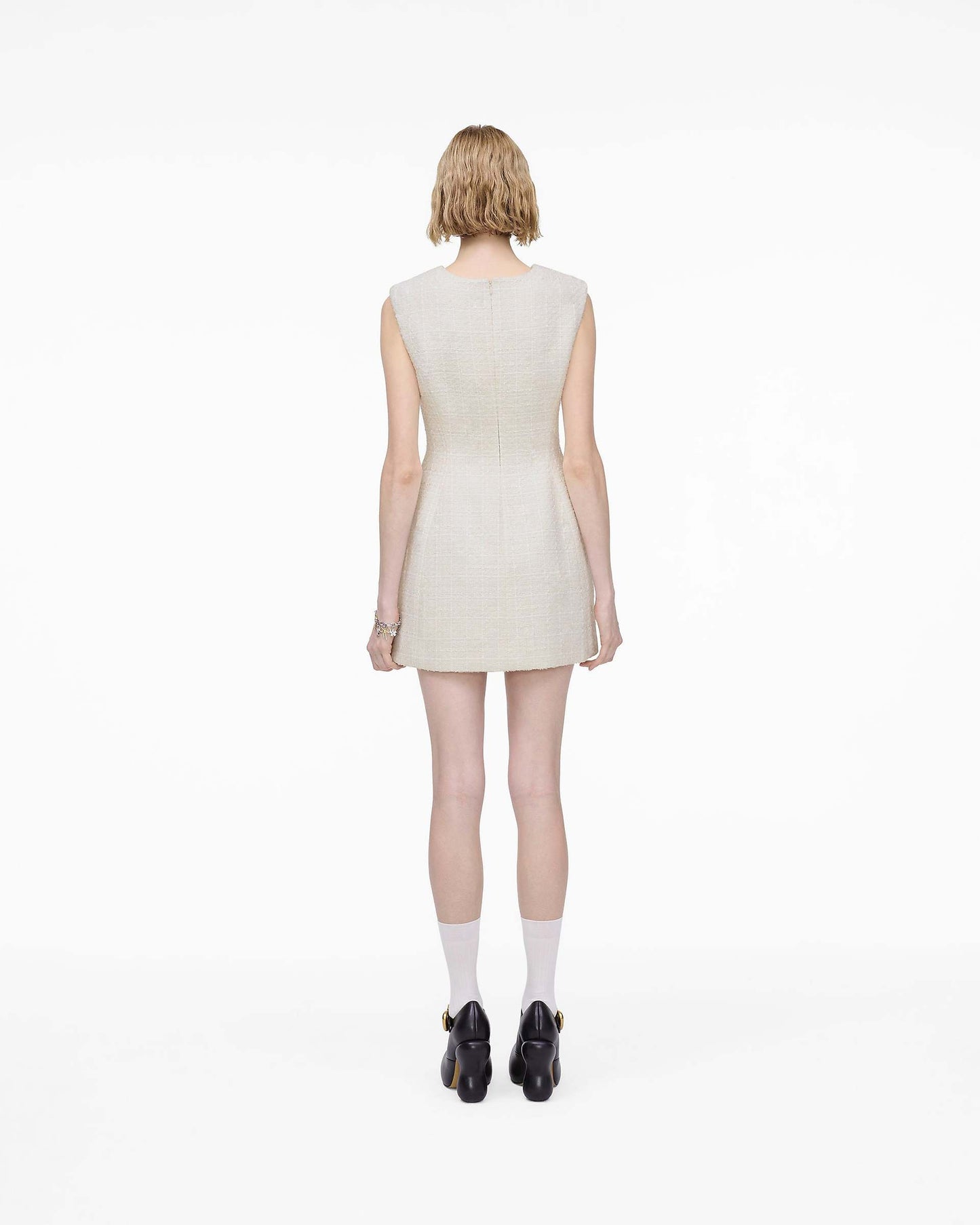 Sculptural Tweed Dress