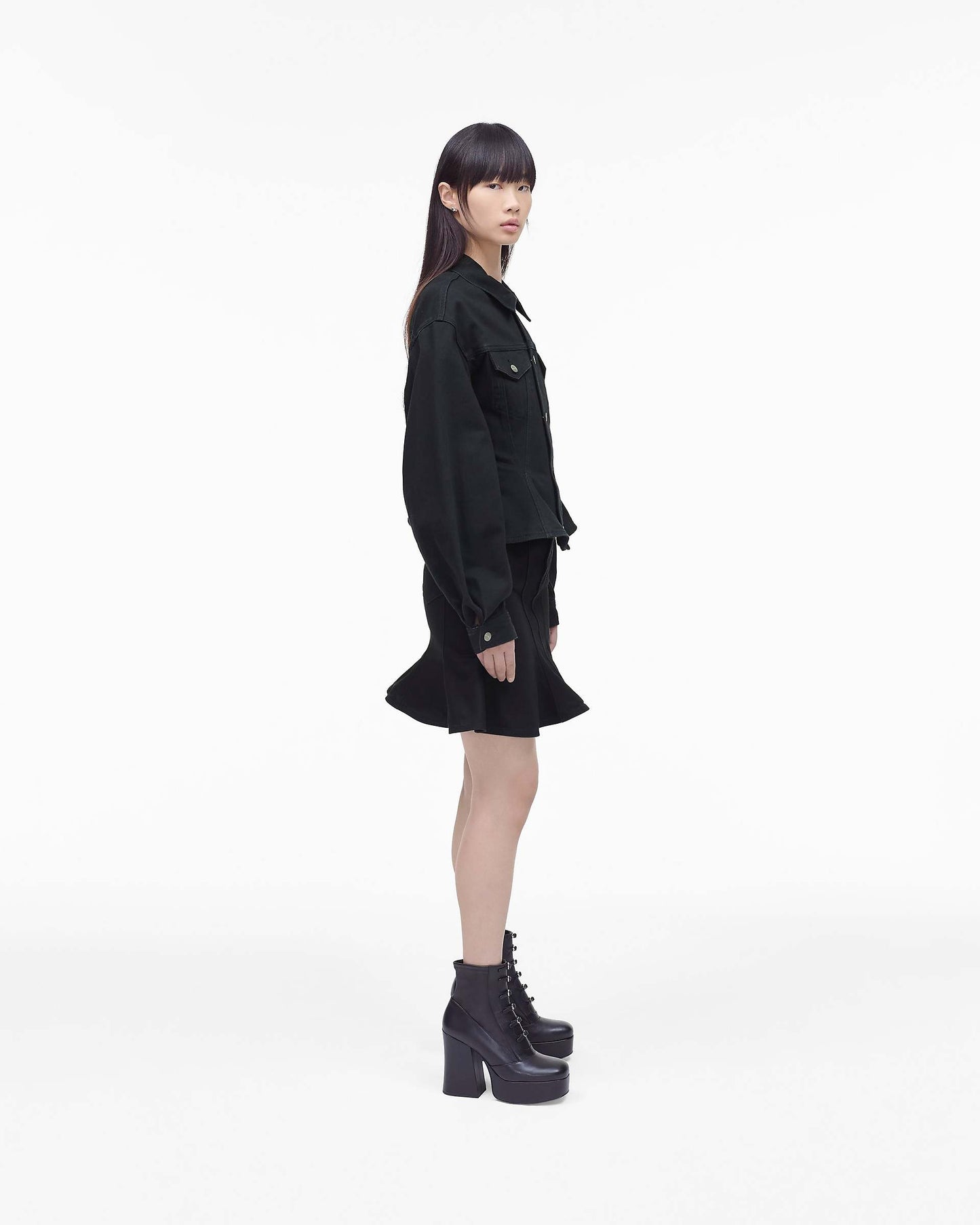 The Fluted  Denim Jacket