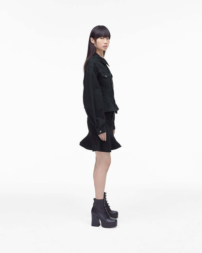 The Fluted  Denim Jacket