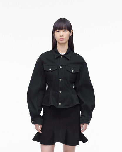 The Fluted  Denim Jacket