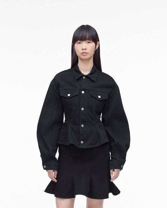 The Fluted  Denim Jacket