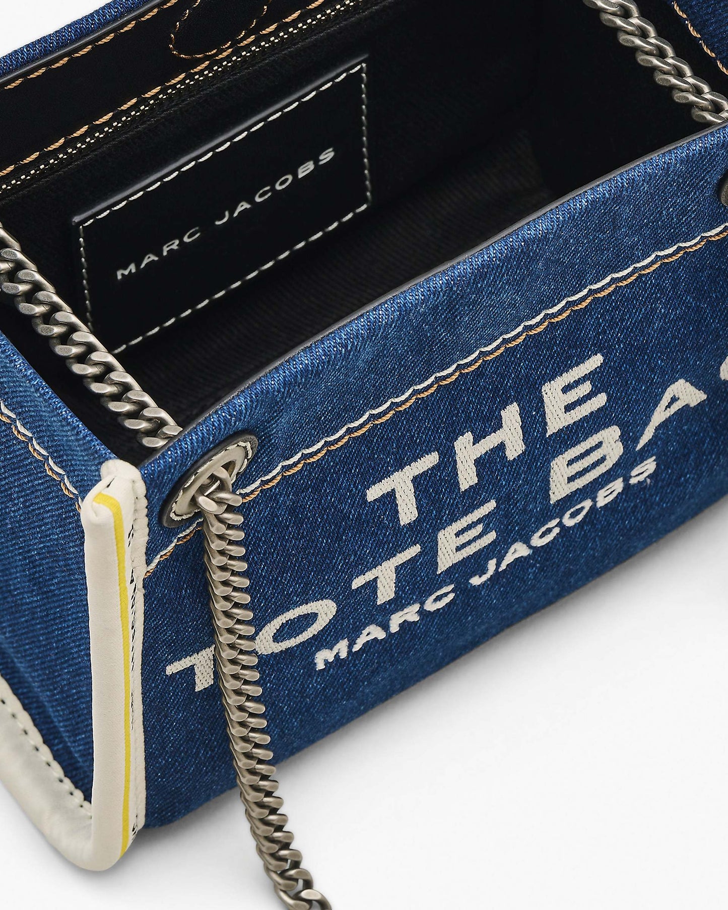 The Denim  Chain Crossbody Tote Bag