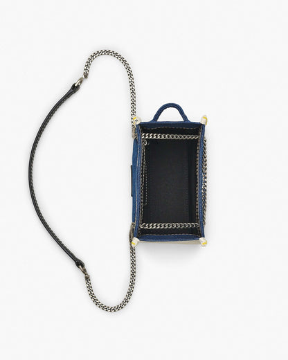 The Denim  Chain Crossbody Tote Bag