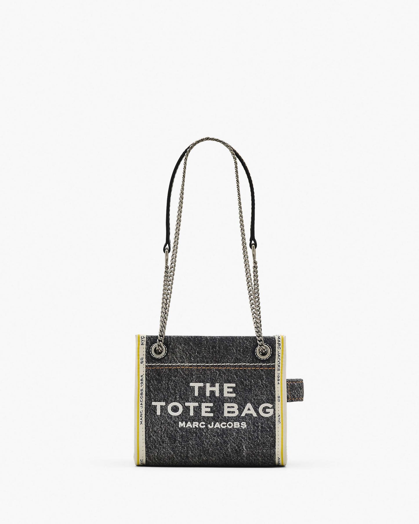 The Denim  Chain Crossbody Tote Bag