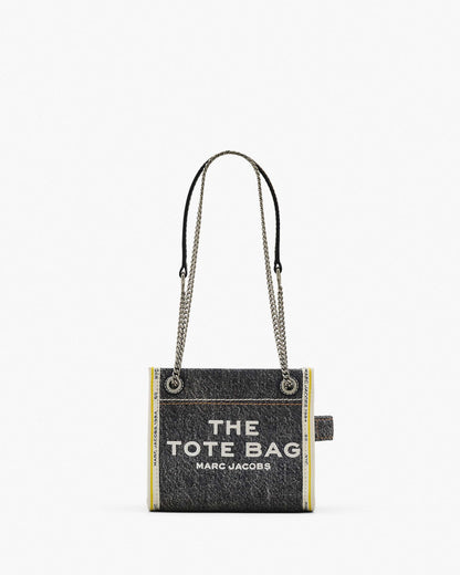 The Denim  Chain Crossbody Tote Bag