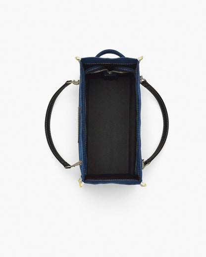 The Denim  Chain Medium Tote Bag