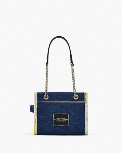The Denim  Chain Small Tote Bag
