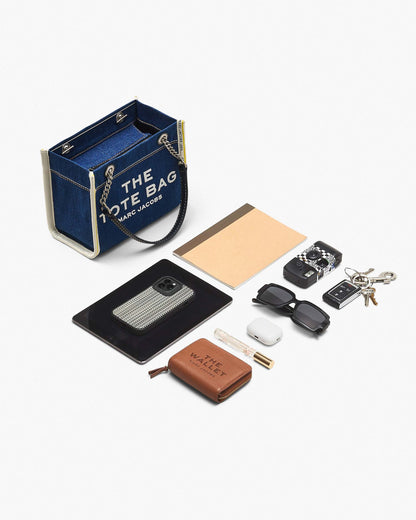 The Denim  Chain Small Tote Bag