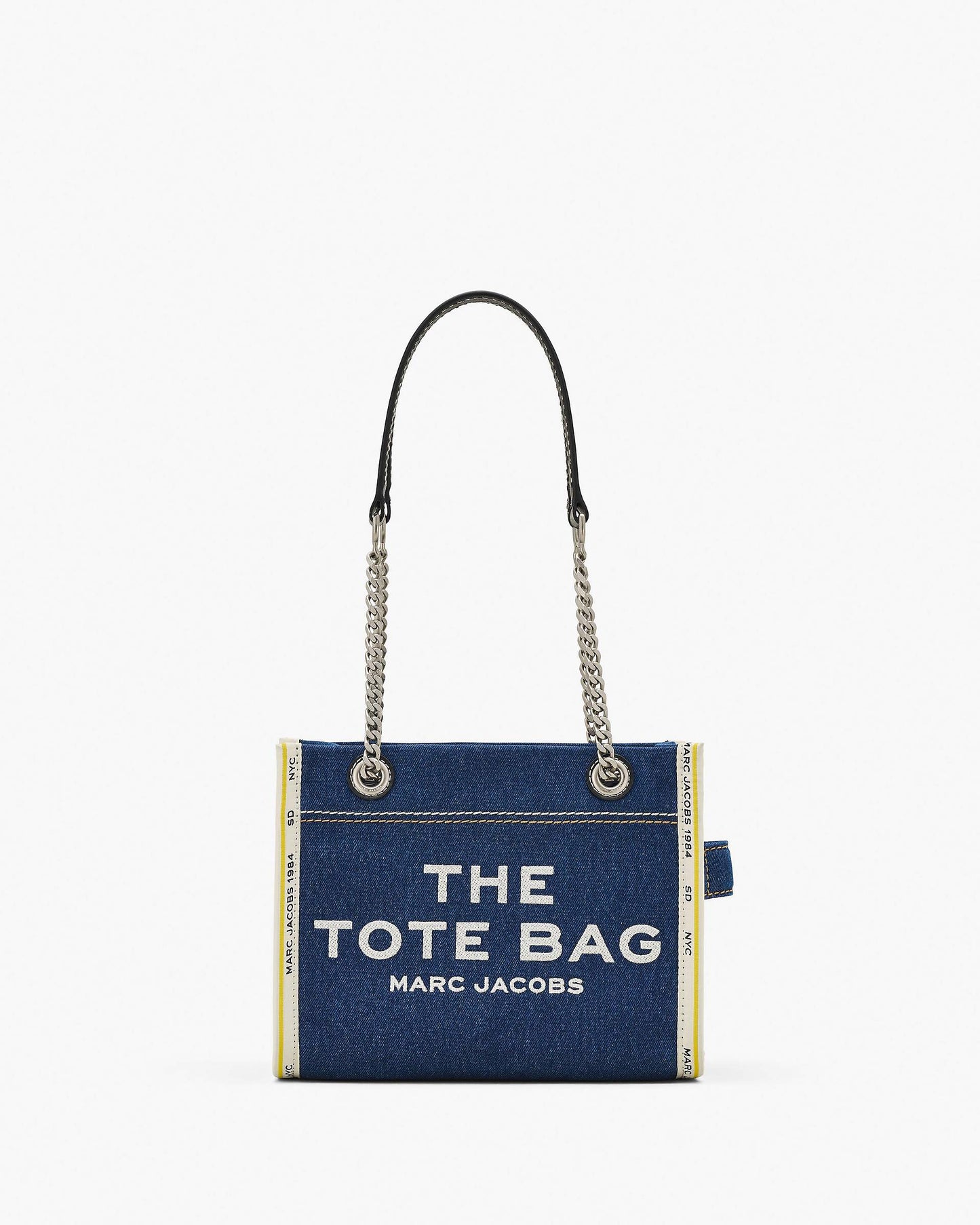 The Denim  Chain Small Tote Bag