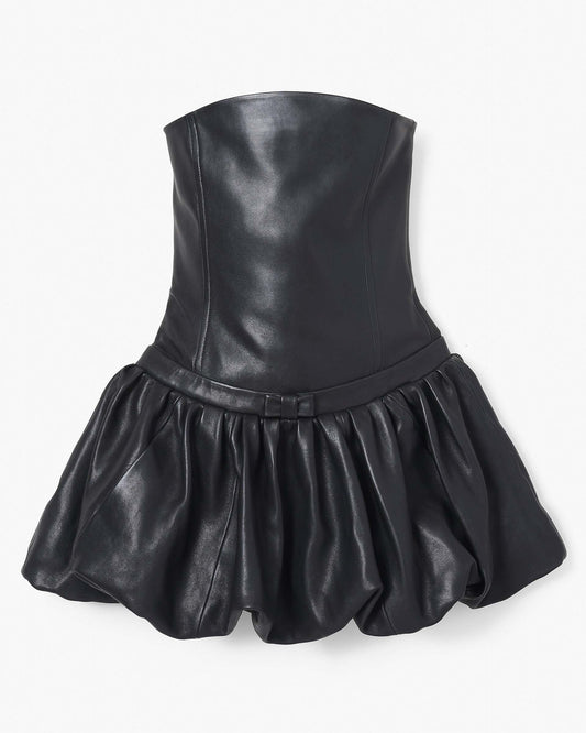 The Leather  Bubble Dress