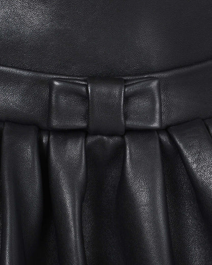 The Leather  Bubble Dress