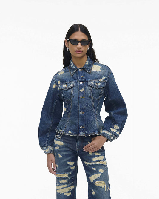 The Rip  And Repair Fluted Denim Jacket