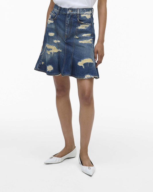 The Rip  And Repair Fluted Mini Skirt