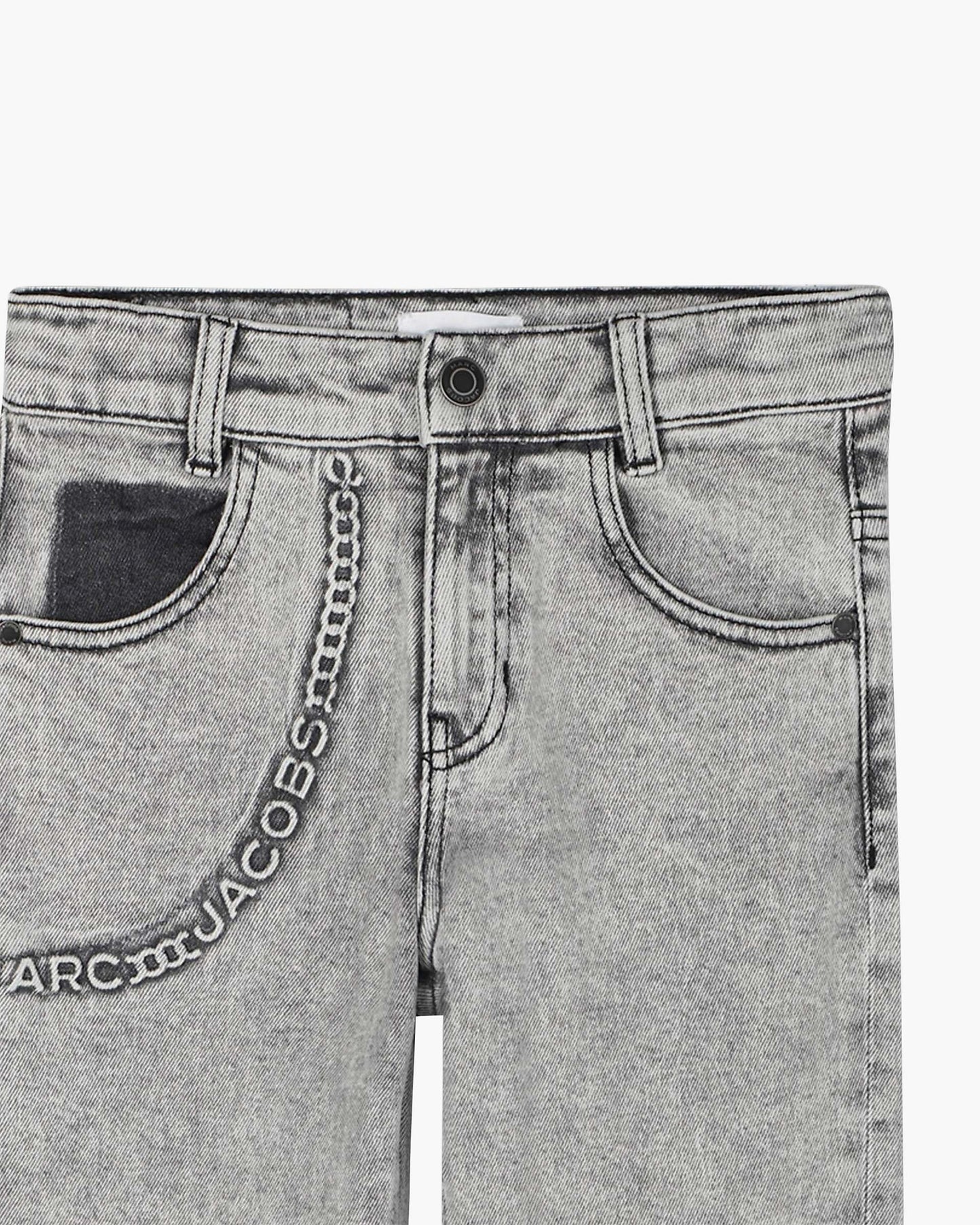 The Trompe Loeil Chain Jeans