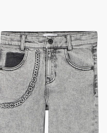 The Trompe Loeil Chain Jeans