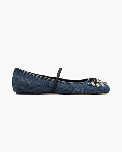 The Gem Denim Sabrina Ballerina