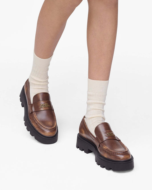 The Distressed Leather Frankie Loafer