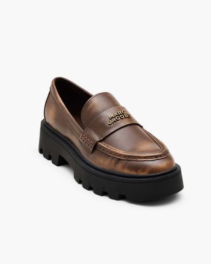 The Distressed Leather Frankie Loafer
