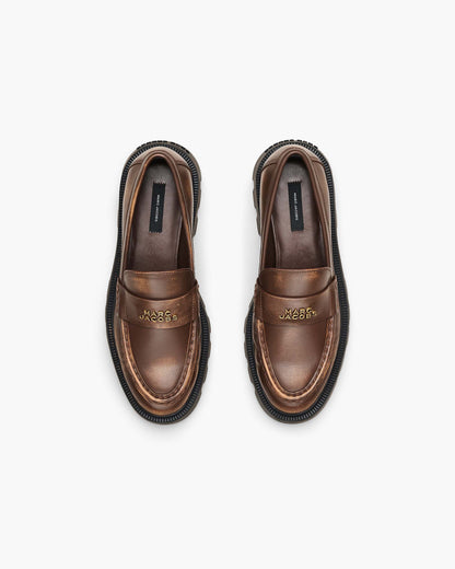 The Distressed Leather Frankie Loafer