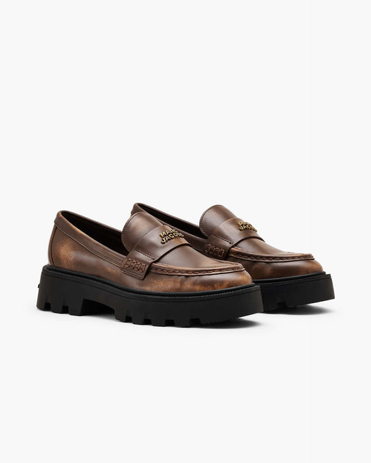 The Distressed Leather Frankie Loafer