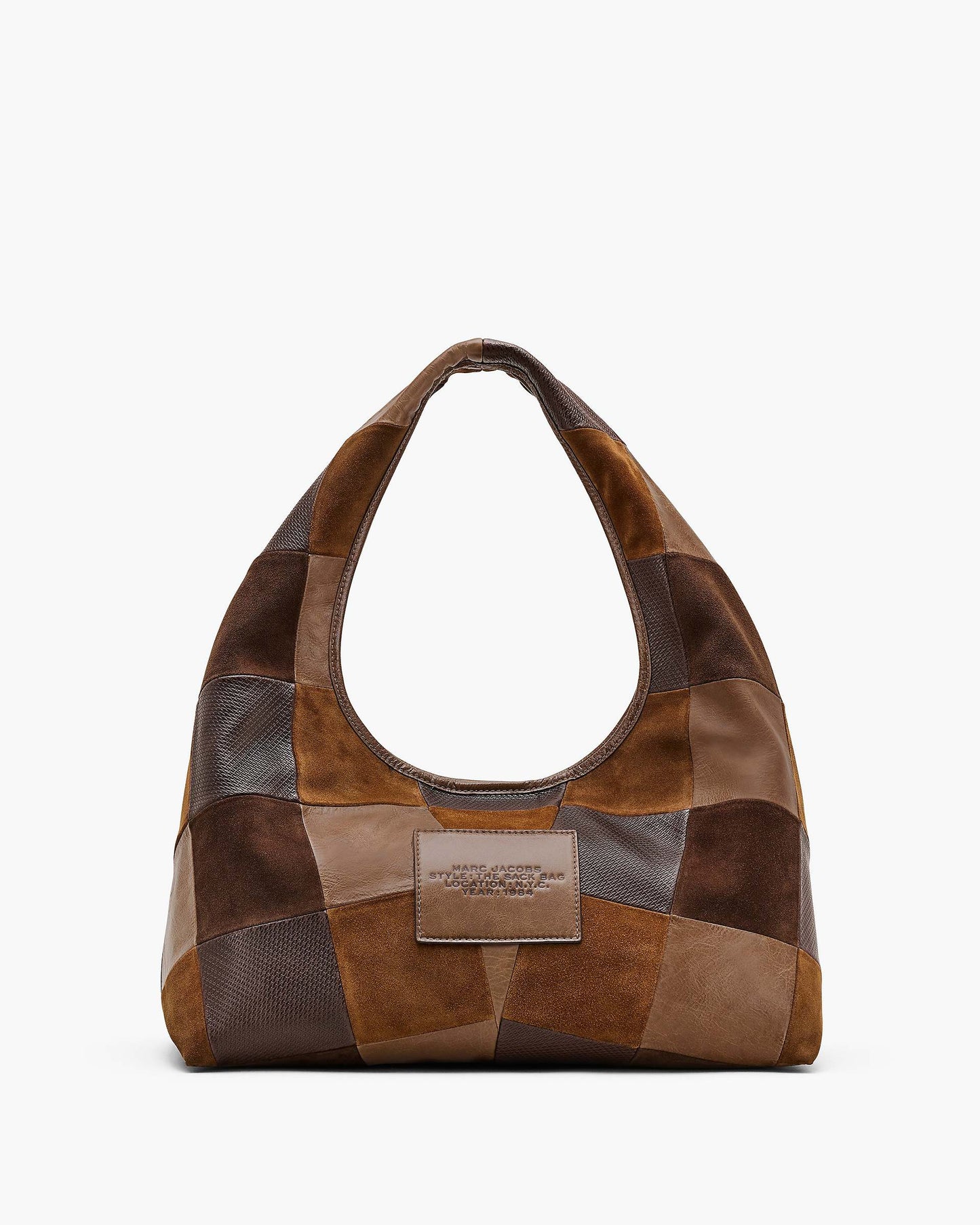 The Suede  Patchwork Sack Bag