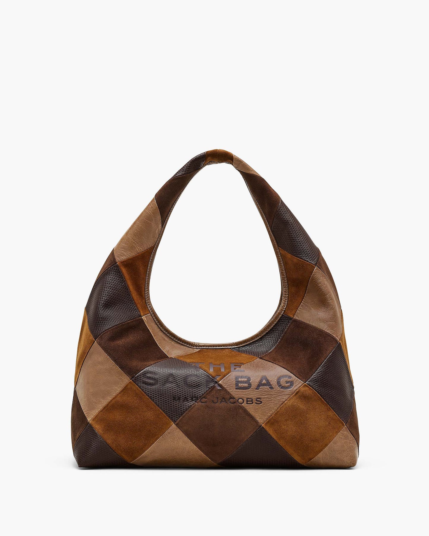 The Suede  Patchwork Sack Bag