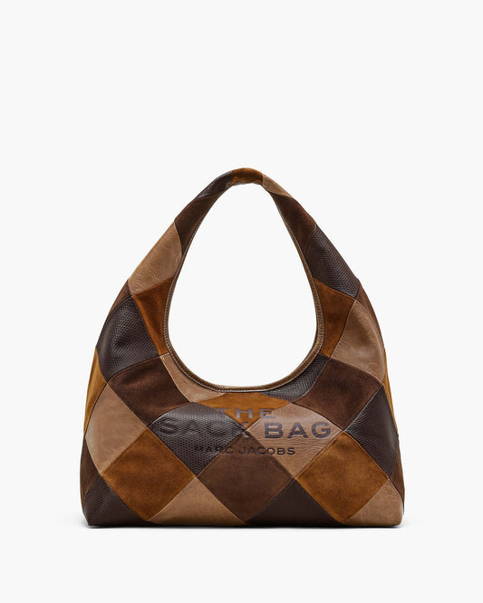 The Suede  Patchwork Sack Bag