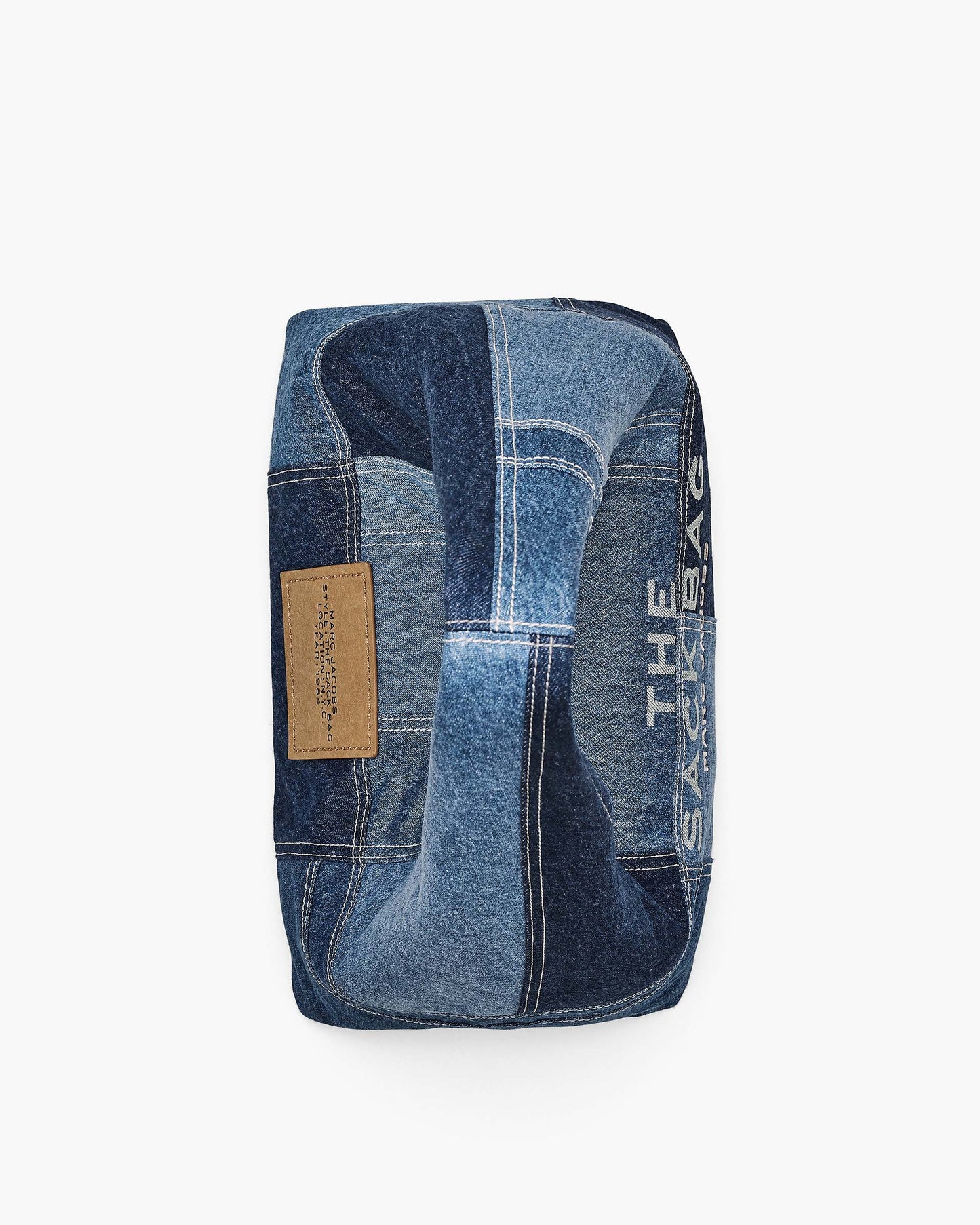 The Patchwork  Denim Sack Bag
