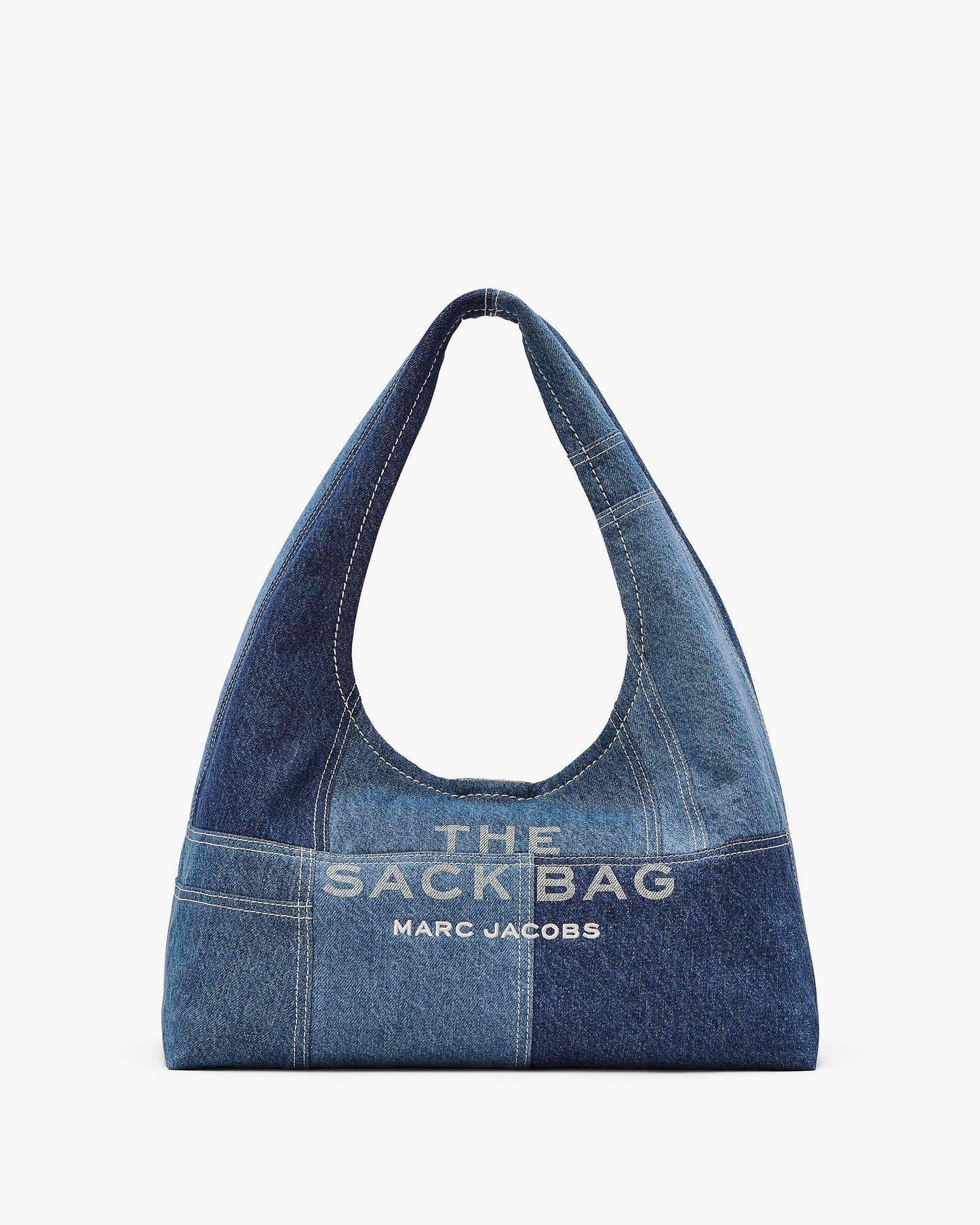 The Patchwork  Denim Sack Bag