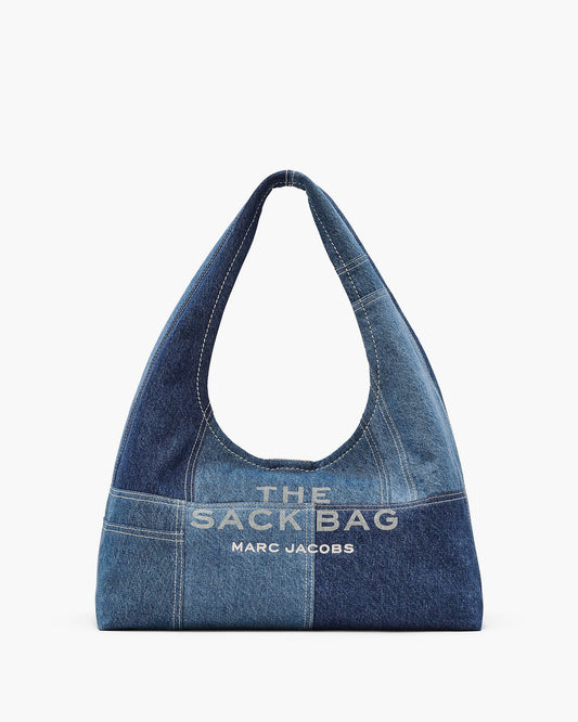 The Patchwork  Denim Sack Bag