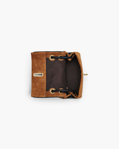 The Suede Mini Dual Shoulder Bag