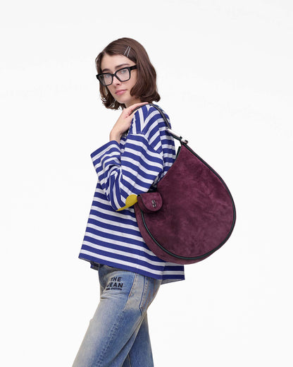 The Suede Large Dual Hobo