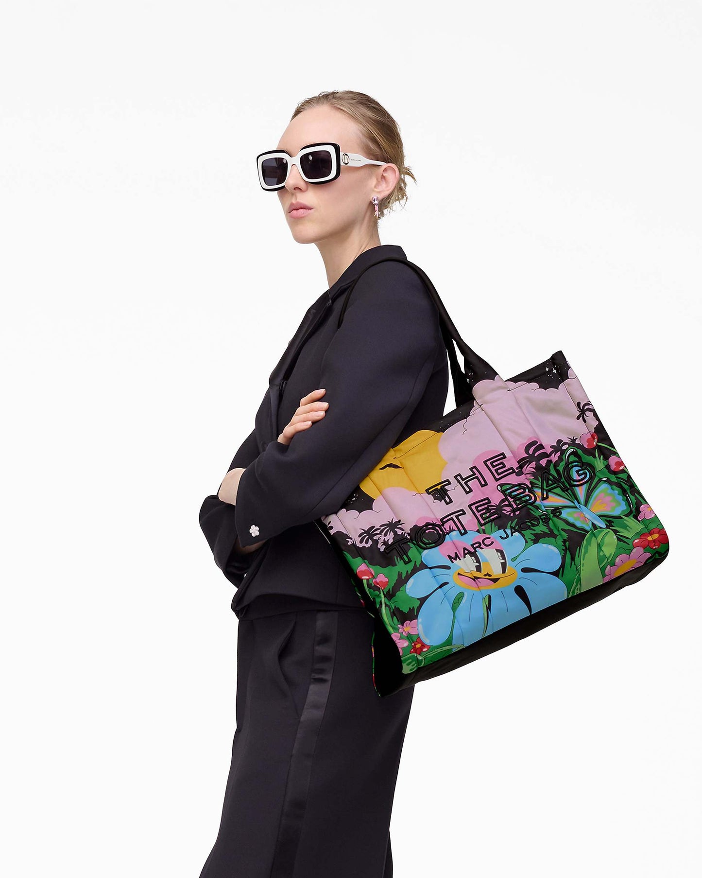 Hattie Stewart X MJ Puffy Nylon Large Tote Bag