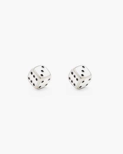 Derrick Adams X MJ Dice Stud Earrings