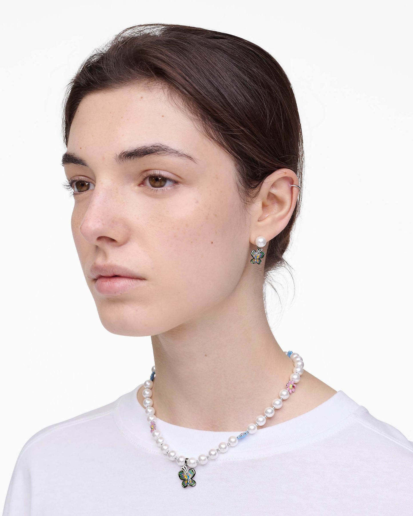 Hattie Stewart X MJ Butterfly Pearl Earrings