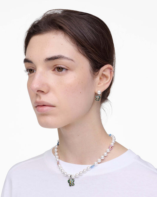 Hattie Stewart X MJ Butterfly Pearl Earrings