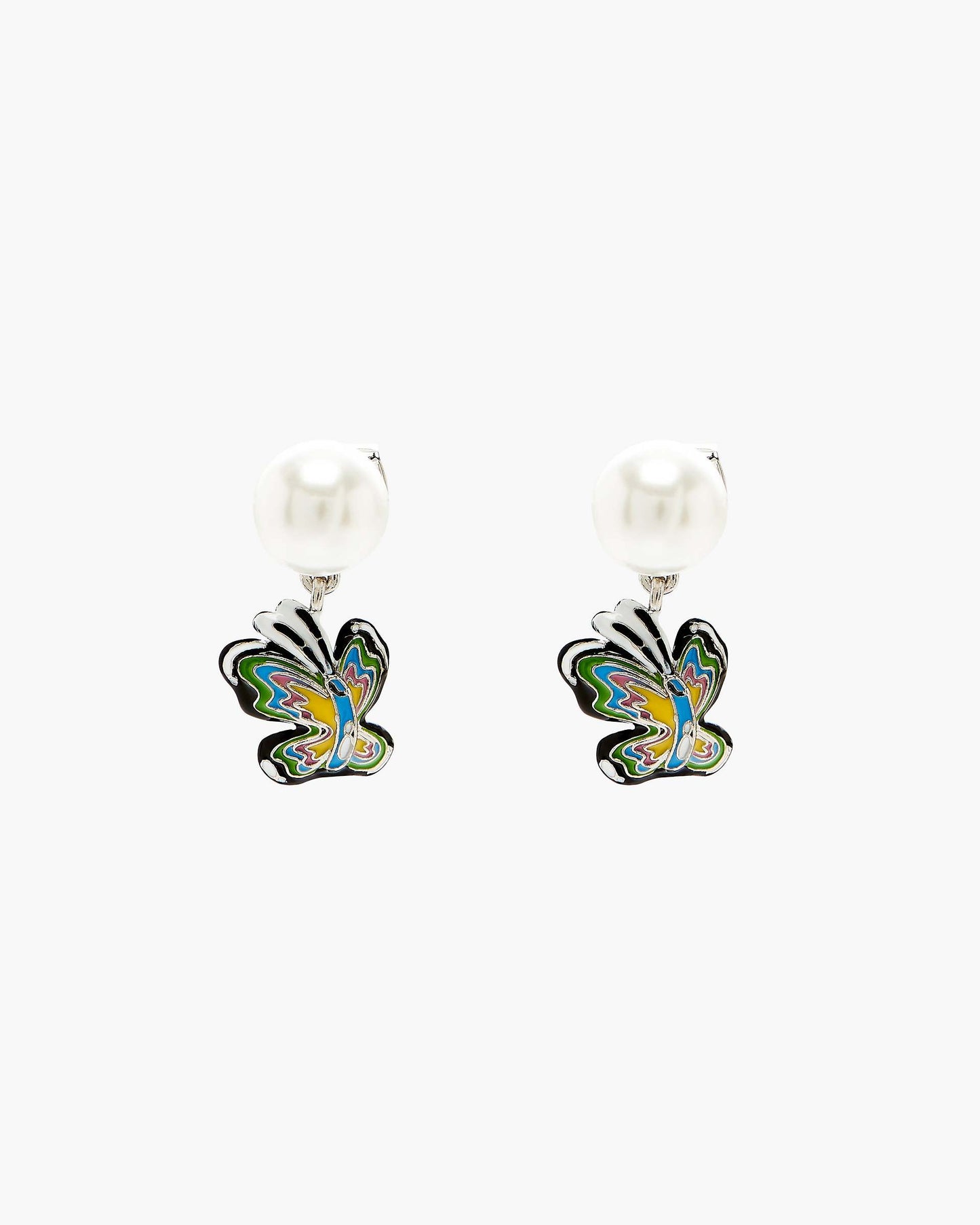 Hattie Stewart X MJ Butterfly Pearl Earrings